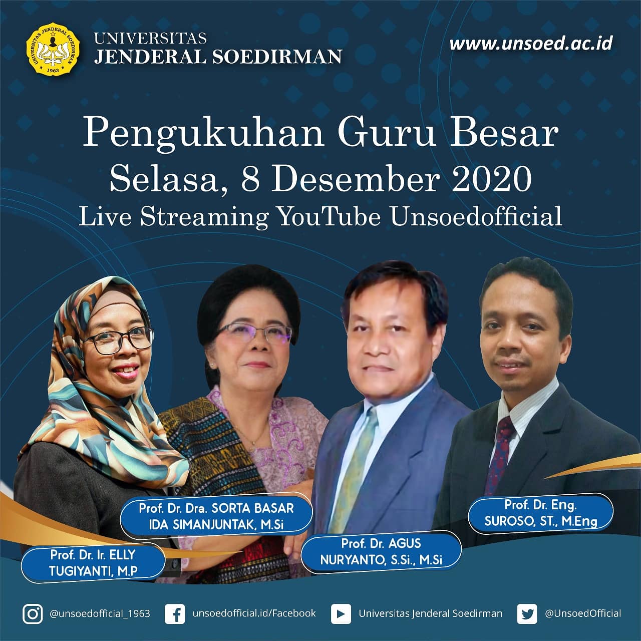 Pengukuhan Guru Besar Unsoes