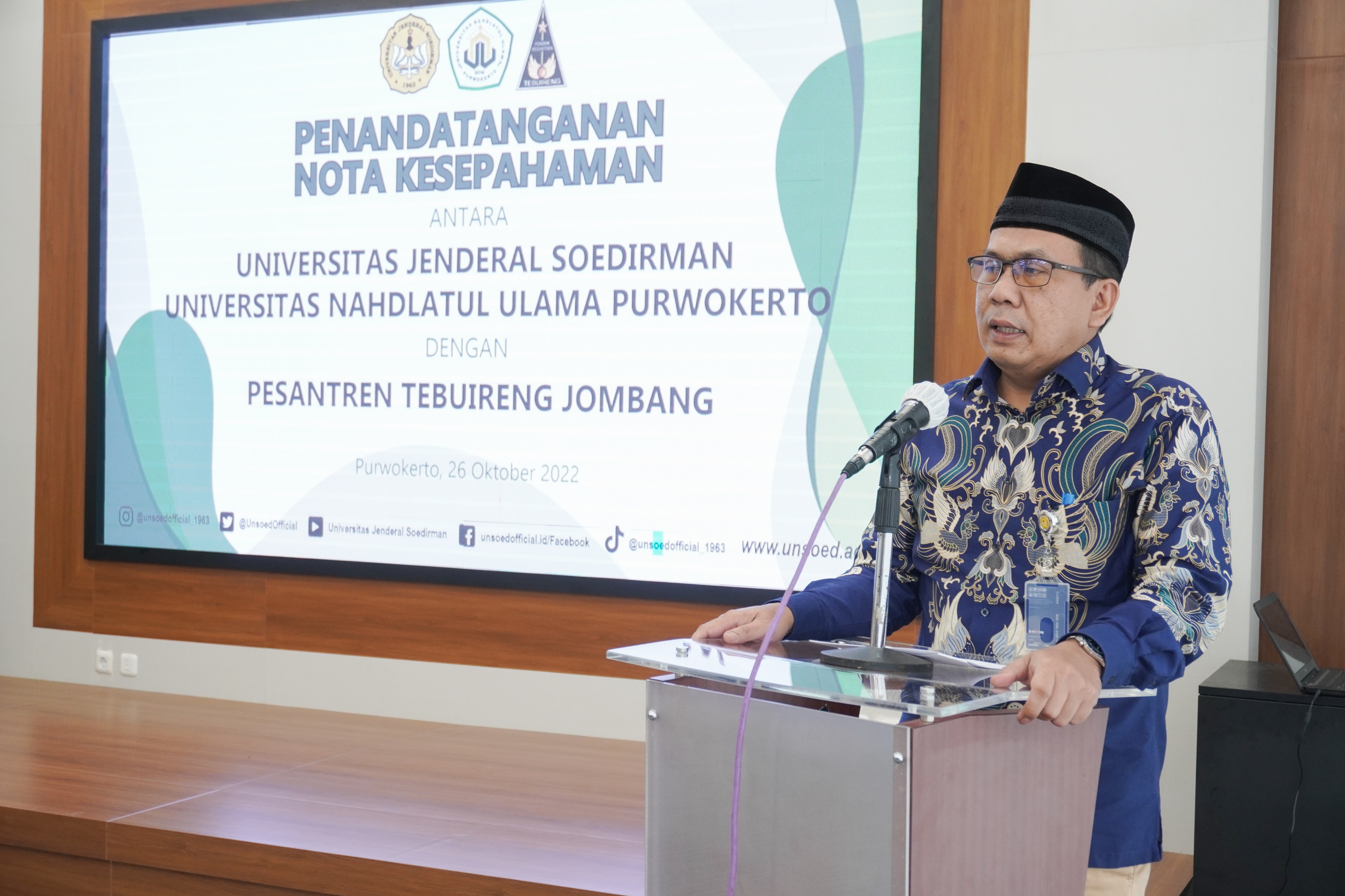 UNSOED Jalin Kerja sama dengan Pesantren Tebuireng Jombang