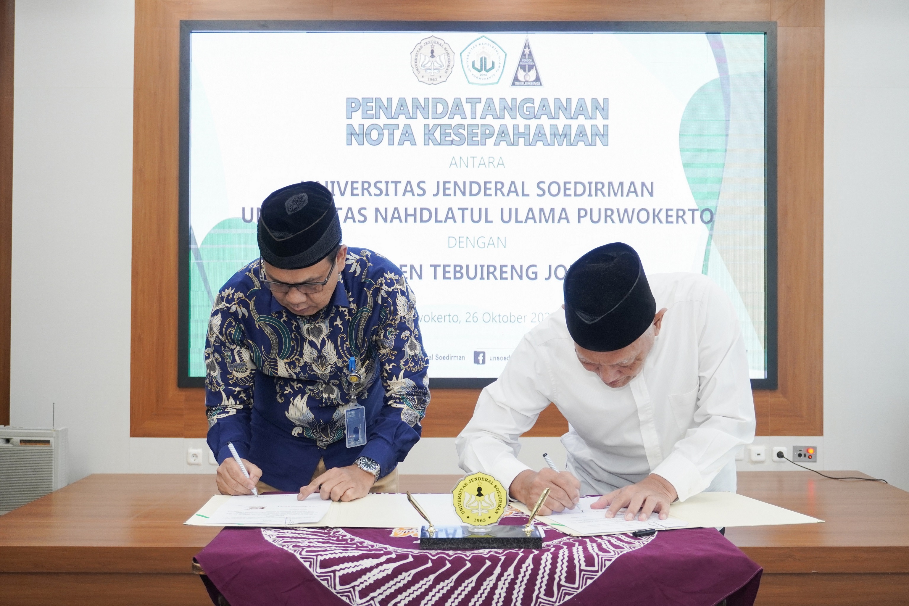 UNSOED Jalin Kerja sama dengan Pesantren Tebuireng Jombang