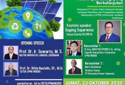 Seminar Energi Baru Terbarukan Universsitas Jenderal Soedirman